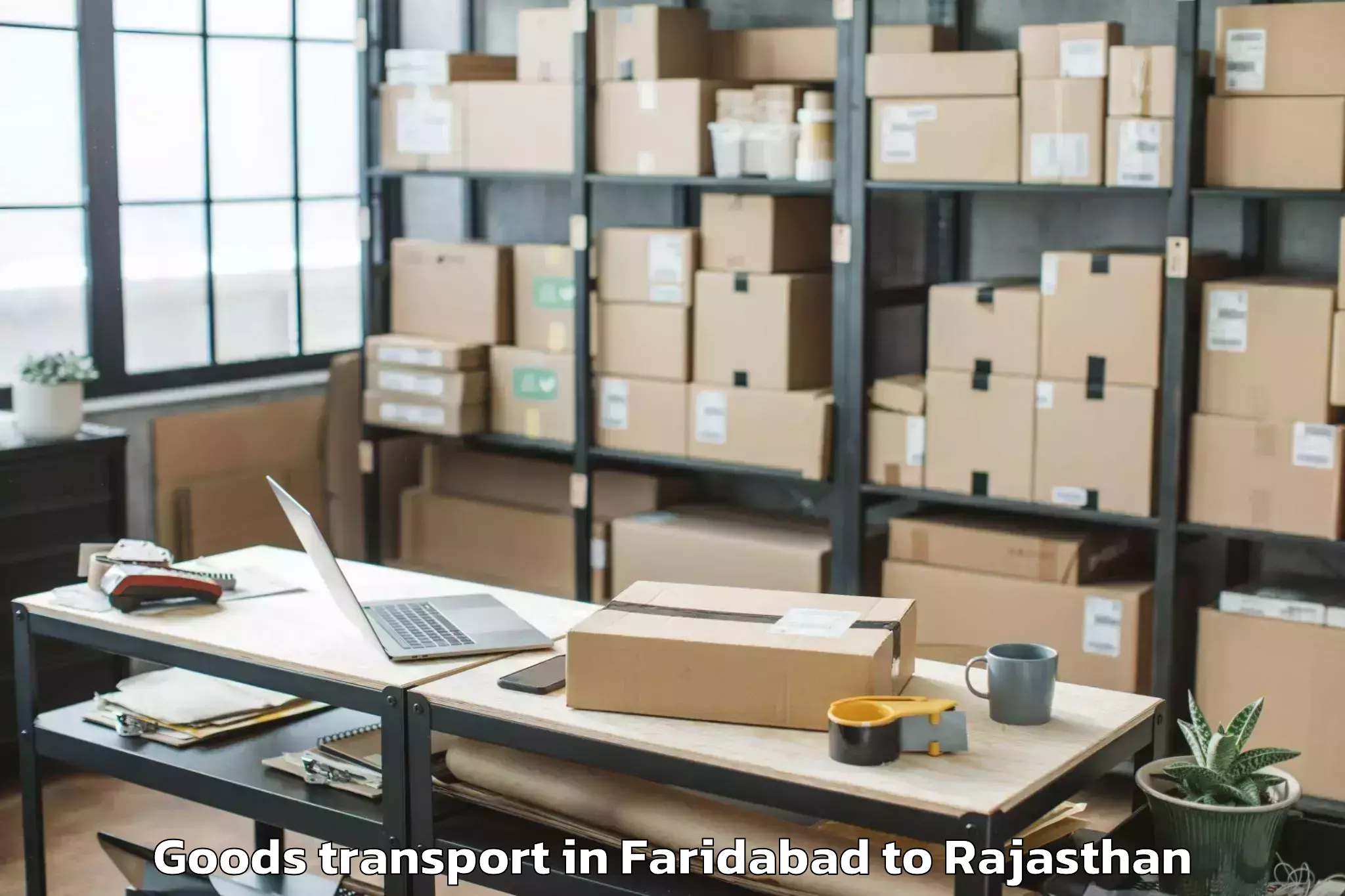 Trusted Faridabad to Gudha Malani Goods Transport